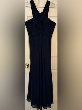 Bill Levkoff Navy Blue Dress